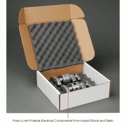 Standard Charcoal Shippers, 12"W x 12"WL x 4"D, White - Pkg Qty 24 -Protective Packaging Sales Store B664522IN 2wco