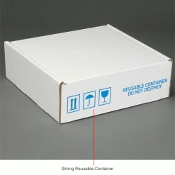 Standard Charcoal Shippers, 12"W x 12"WL x 4"D, White - Pkg Qty 24 -Protective Packaging Sales Store B664522IN 3wco