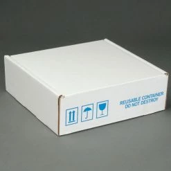 Standard Charcoal Shippers, 12"W x 12"WL x 4"D, White - Pkg Qty 24 -Protective Packaging Sales Store B664522 02
