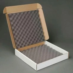 Standard Charcoal Shippers, 16"W x 16"L x 2-3/4"D, White - Pkg Qty 12