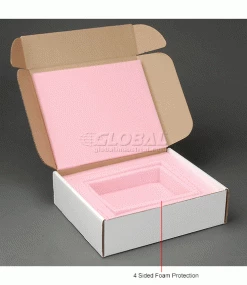 Anti Static Laptop Shippers W/ Front Lock Tabs, 14"W x 12"L x 4"D, White - Pkg Qty 12 15 Anti Static Laptop Shippers W/ Front Lock Tabs, 14"W x 12"L x 4"D, White - Pkg Qty 12 -Protective Packaging Sales Store B664525 1wco