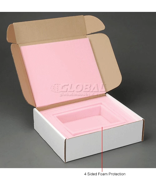 Anti Static Laptop Shippers W/ Front Lock Tabs, 14"W x 12"L x 4"D, White - Pkg Qty 12 7 Anti Static Laptop Shippers W/ Front Lock Tabs, 14"W x 12"L x 4"D, White - Pkg Qty 12 - Image 5