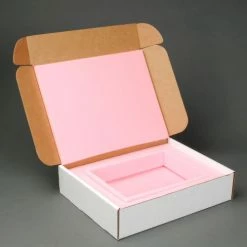 Anti Static Laptop Shippers W/ Front Lock Tabs, 18"W x 14"L x 4"D, White - Pkg Qty 4