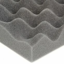 Convoluted Foam Set, 12"W x 12"L x 2" Thick, Charcoal - Pkg Qty 24 -Protective Packaging Sales Store B664529 02