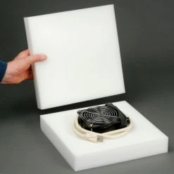 Reusable Soft Foam Pads, 12"W x 12"L x 2" Thick, White - Pkg Qty 24 -Protective Packaging Sales Store B664532 01