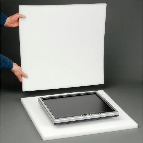 Reusable Soft Foam Pads, 24"W x 24"L x 1" Thick, White - Pkg Qty 12 4 Reusable Soft Foam Pads, 24"W x 24"L x 1" Thick, White - Pkg Qty 12 - Image 2
