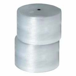 Global Industrial™ Non Perforated Air Bubble Roll, 24"W x 375'L x 5/16" Thick, Clear, 2/Pack
