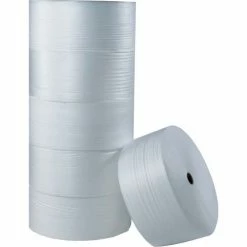 Global Industrial™ Air Foam Rolls, 12"W x 550'L x 1/8" Thick, White, 6/Pack