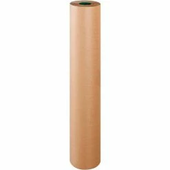 Poly Coated Virgin Kraft Paper, 50 lbs., 48"W x 600'L, 1 Roll