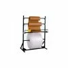 Dehnco Roll Bar Stand for 60" Material Width, Black & White -Protective Packaging Sales Store DEQ MRSRB 6074