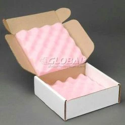 Anti Static Foam Shippers, 8"W x 8"L x 2-3/4"D, White - Pkg Qty 24 -Protective Packaging Sales Store IDX 1400GLB006