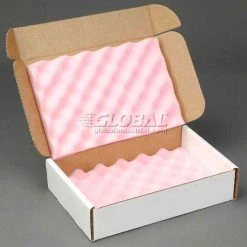 Anti Static Foam Shippers, 12"W x 8"L x 2-3/4"D, White - Pkg Qty 24 -Protective Packaging Sales Store IDX 1400GLB007