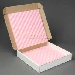 Anti Static Foam Shippers, 16"W x 16"W x 2-3/4"D, White - Pkg Qty 12 -Protective Packaging Sales Store IDX 1400GLB011