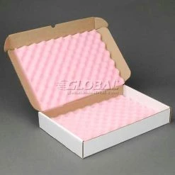 Anti Static Foam Shippers, 18"W x 12"L x 2-3/4"D, White - Pkg Qty 24 -Protective Packaging Sales Store IDX 1400GLB013