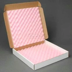 Anti Static Foam Shippers, 18"W x 18"L x 2-3/4"D, White - Pkg Qty 12 -Protective Packaging Sales Store IDX 1400GLB014