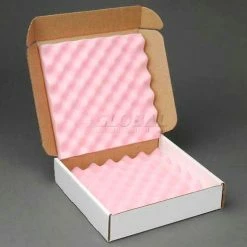Anti Static Foam Shippers, 12"W x 12"L x 2-3/4"D, White - Pkg Qty 24 -Protective Packaging Sales Store IDX 1400GLB019