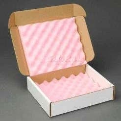 Anti Static Foam Shippers, 12"W x 10"L x 2-3/4"D, White - Pkg Qty 24 -Protective Packaging Sales Store IDX 1400GLB020