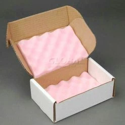 Anti Static Foam Shippers, 9"W x 6"L x 3-1/4"D, White - Pkg Qty 24 -Protective Packaging Sales Store IDX 1400GLB021