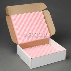 Anti Static Foam Shippers, 14"W x 12"L x 4"D, White - Pkg Qty 12 -Protective Packaging Sales Store IDX 1400GLB023