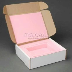 Anti Static Laptop Shippers W/ Front Lock Tabs, 14"W x 12"L x 4"D, White - Pkg Qty 12 19 Anti Static Laptop Shippers W/ Front Lock Tabs, 14"W x 12"L x 4"D, White - Pkg Qty 12 -Protective Packaging Sales Store IDX 1400GLB030