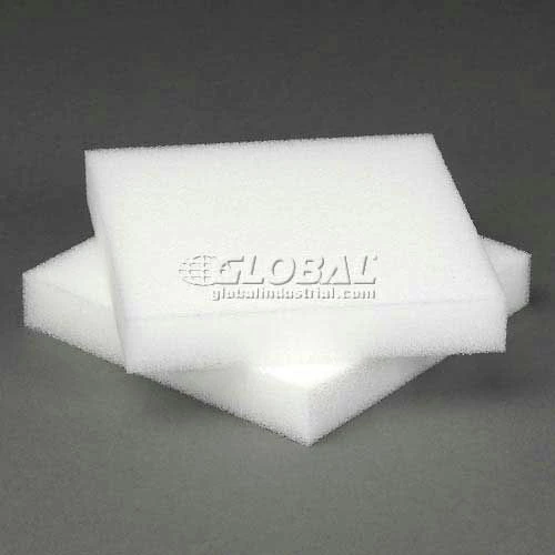 Reusable Soft Foam Pads, 6"W x 6"L x 1" Thick, White - Pkg Qty 50 8 Reusable Soft Foam Pads, 6"W x 6"L x 1" Thick, White - Pkg Qty 50 - Image 6