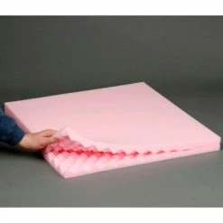 Anti Static Convoluted Foam Set, 24"W x 24"L x 2" Thick, Pink - Pkg Qty 6 -Protective Packaging Sales Store IDX 1400GLB087