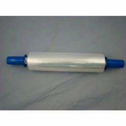 Goodwrappers Stretch Wrap W/Extended Cord Handle, Cast, 80 Gauge, 15"Wx1000'L, Clear - Pkg Qty 4