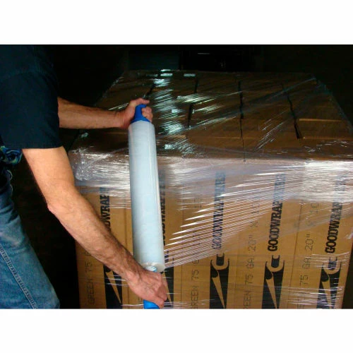 Goodwrappers Stretch Wrap W/Extended Cord Handle, Cast, 120 Gauge, 20"Wx800'L, Clear - Pkg Qty 4 4 Goodwrappers Stretch Wrap W/Extended Cord Handle, Cast, 120 Gauge, 20"Wx800'L, Clear - Pkg Qty 4 - Image 2