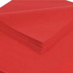 Global Industrial™ Gift Grade Tissue Paper, 20"W x 30"L, Scarlet, 480 Sheets