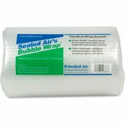 Sealed Air Bubble Wrap® Cushioning Material, 12"W x 30'L x 3/16" Thick, Clear, 1 Roll