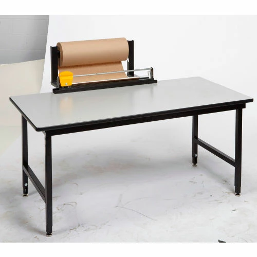 Dehnco Table/Wall Roll Stand for Up To 24" Dia. Roll & 36" Material Width, 600 Lbs Capacity, Black 4 Dehnco Table/Wall Roll Stand for Up To 24" Dia. Roll & 36" Material Width, 600 Lbs Capacity, Black - Image 2