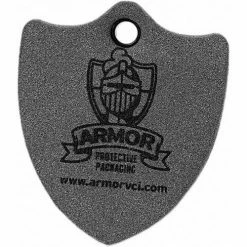 Armor Shield® VCI Foam Emitters, 4-1/16"W x 3-1/2"L, 3/8" Thick, Gray, 10/Pack